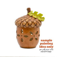 Load image into Gallery viewer, acorn LANTERN bisque ready to paint