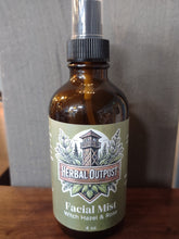 Load image into Gallery viewer, Herbal Outpost Facial Mist Rose Petal or Lavender 4oz bottle