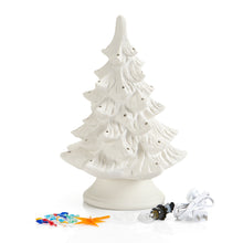 Load image into Gallery viewer, Vintage Christmas tree Pottery painting at Rising Storm - THE MILL DEPOSIT ONLY (Balance due at class) DEC 6th 6pm