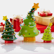 Load image into Gallery viewer, Medium Dr Suess animated Light up Christmas tree bisque ready to paint