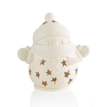 Load image into Gallery viewer, Snuggles The Snowman Lantern bisque ready to paint