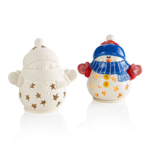 Load image into Gallery viewer, Snuggles The Snowman Lantern bisque ready to paint