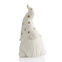Load image into Gallery viewer, Tall star hatted gnome Lantern bisque ready to paint