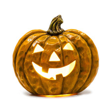 Load image into Gallery viewer, WOOD WHITTLED JACK-0-LANTERN bisque ready to paint