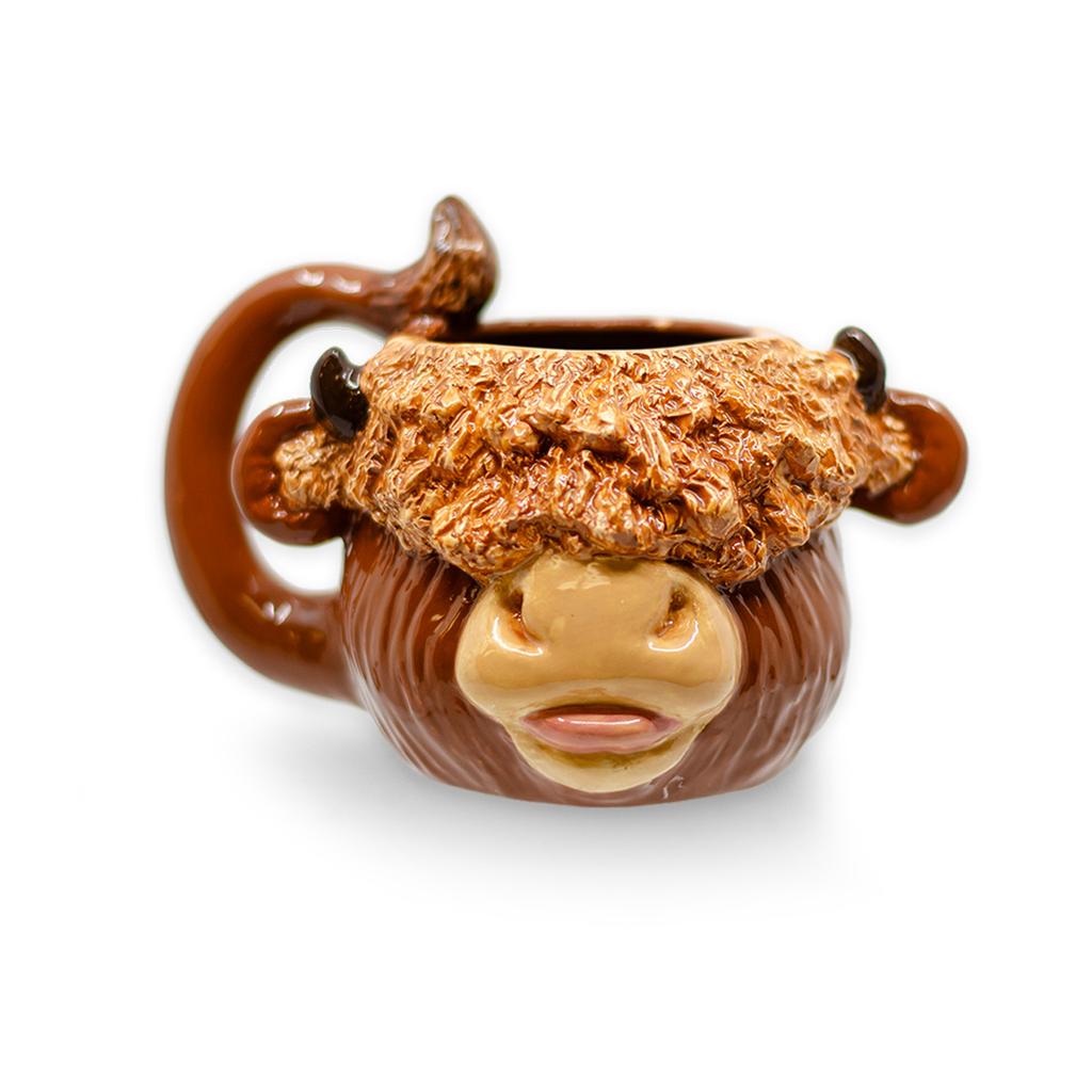 HIGHLAND COW MUG  Jade Pottery