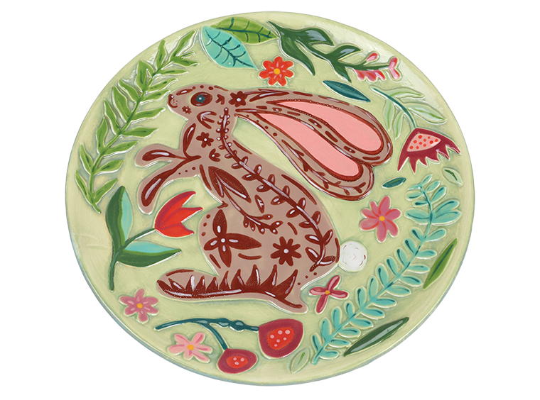 Blossoming Bunny Plate