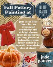 Load image into Gallery viewer, Pottery Painting at Silver Lake Brewing Project October 15t h @6pmDEPOSIT ONLY
