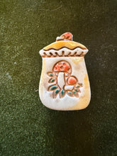 Load image into Gallery viewer, Handmade porcelain Merry mushroom canister pin