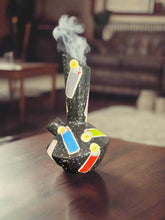 Load image into Gallery viewer, Lighter Hand Painted Ceramic Earthenware Water Pipe
