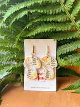 Load image into Gallery viewer, porcelain mushroom dangle earrings