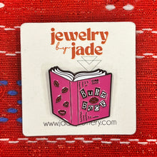 Load image into Gallery viewer, Burn Book funny enamel pin mean girls movie Renee rapp