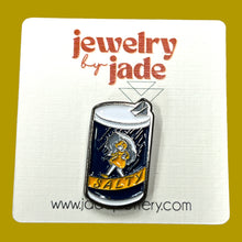 Load image into Gallery viewer, Salty Morton Salt Girl funny retro 80's style enamel pin FREE SHIPPING OVER $45