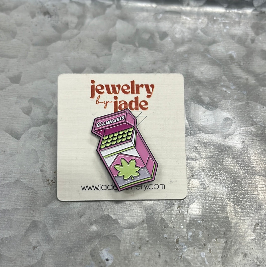 420 enamel pin funny gift