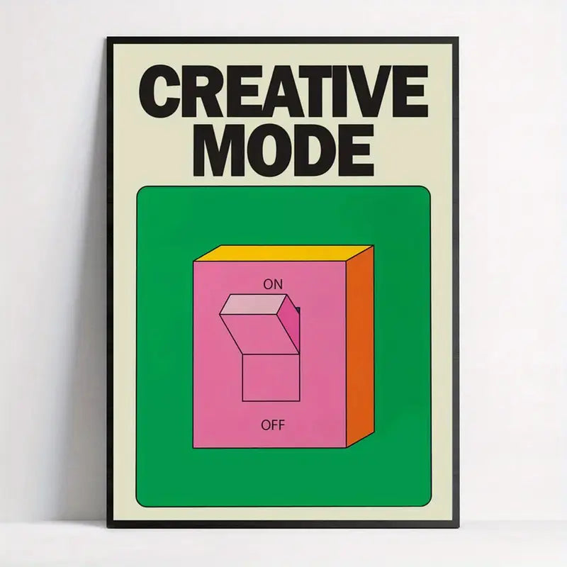 Creative Mode Switch Canvas Poster 12x18in