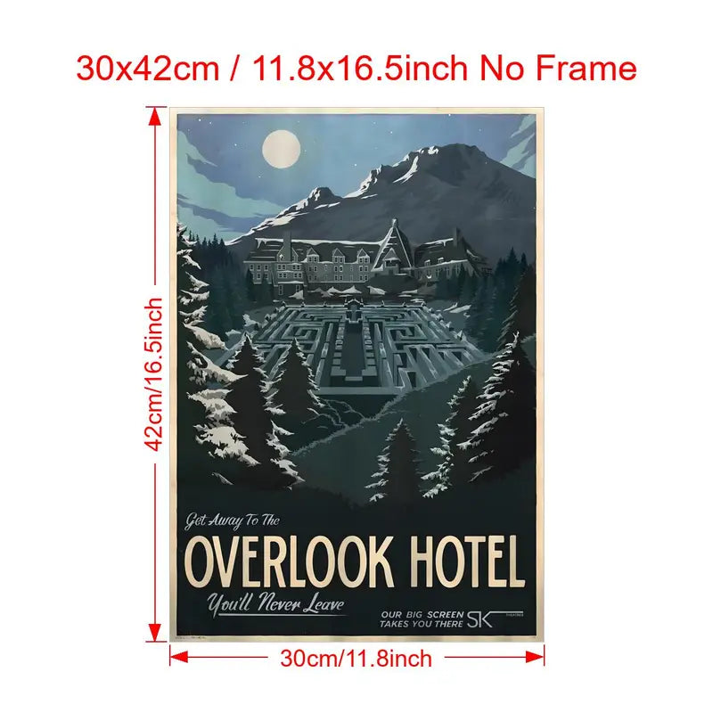 Overlook Hotel Canvas Poster 12x16