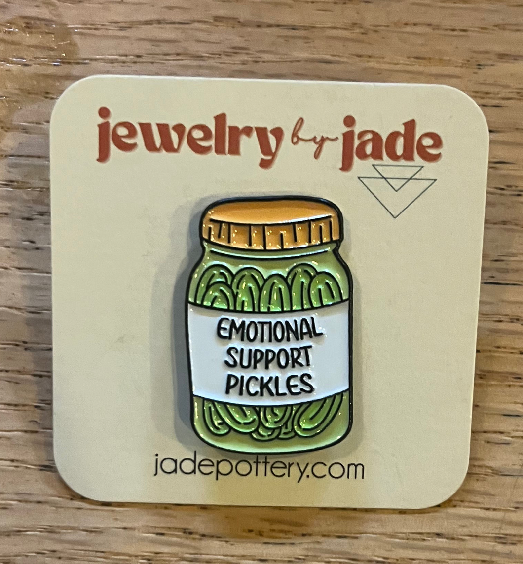 Emotional Support Pickles Enamel pin FREE SHIPPING OVER $45