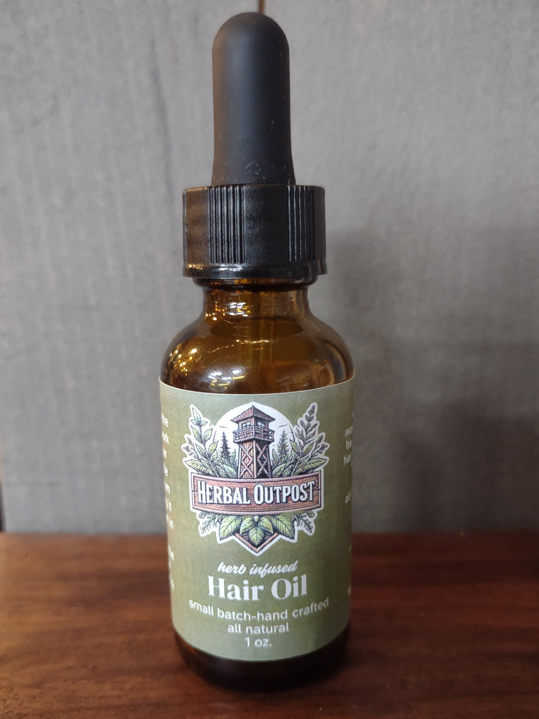 Herbal Outpost Hair Oil 1 oz bottle