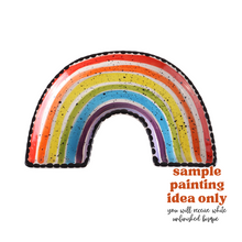 Load image into Gallery viewer, Ammie&#39;s Rainbow Dish ceramic bisque DIY ready to paint
