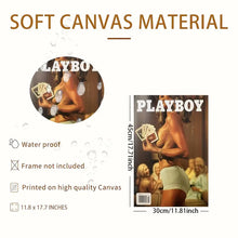 Load image into Gallery viewer, Playboy Magazine Cover Art Canvas Poster - Frameless 12x18&quot; approx
