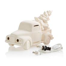 Load image into Gallery viewer, Vintage Truck with Tree Light-Up bisque ready to paint
