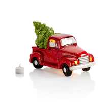 Load image into Gallery viewer, Vintage Truck with Tree Lantern bisque ready to paint
