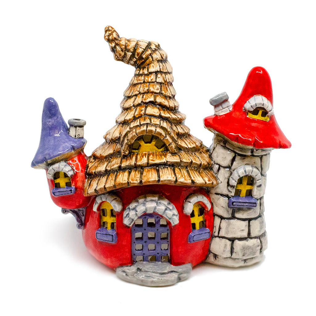 gnome castle home lantern