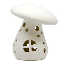 Load image into Gallery viewer, Large Mushroom Lantern bisque ready to paint fairy house
