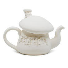Load image into Gallery viewer, mushroom house teapot bisque ready to paint
