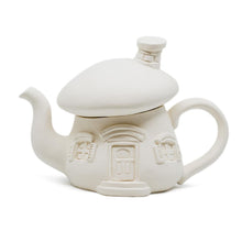 Load image into Gallery viewer, mushroom house teapot bisque ready to paint
