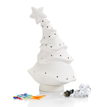 Load image into Gallery viewer, Large Dr Suess animated Light up Christmas tree bisque ready to paint
