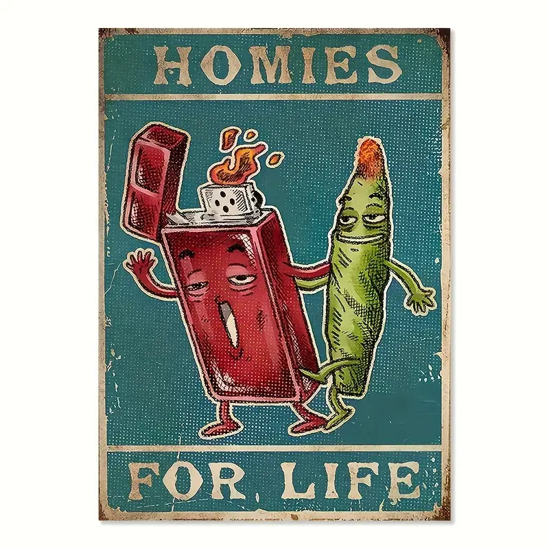 Homies For Life Canvas Poster 12x16