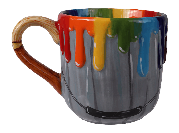 Rainbow Drip Mug