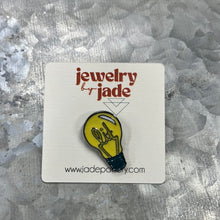 Load image into Gallery viewer, Lit Lightbulb Enamel Pin Gift
