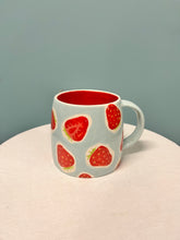 Load image into Gallery viewer, Hand painted Strawberry Mug
