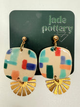 Load image into Gallery viewer, Confetti Mosaic Porcelain Earrings
