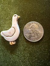 Load image into Gallery viewer, Handmade porcelain silly goose pin
