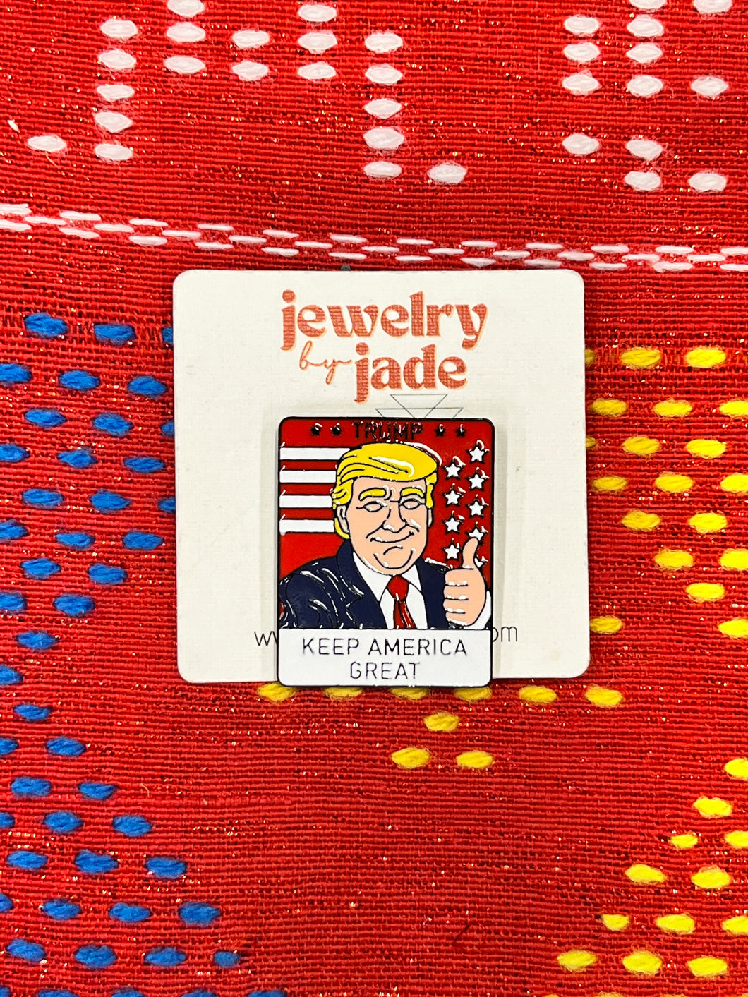 trump funny enamel pin brooch