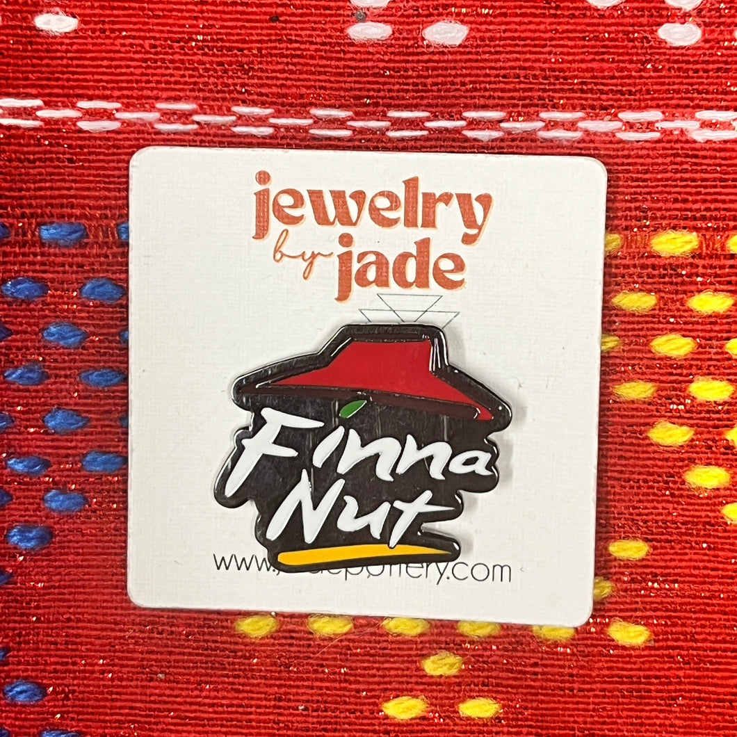 finna nut pin funny enamel pin brooch