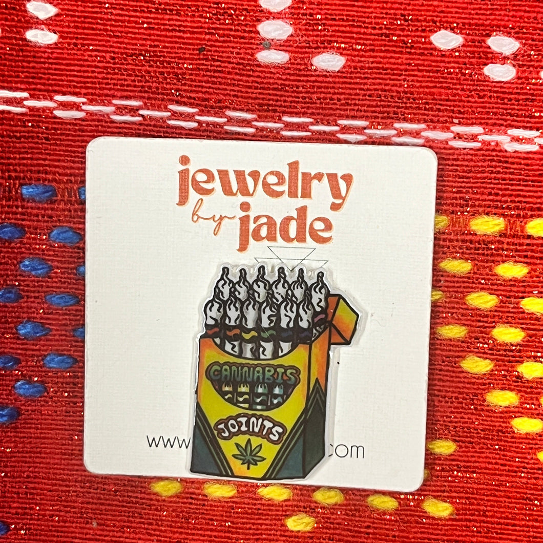 crayola joints funny enamel pin brooch