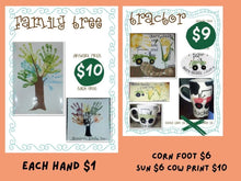 Load image into Gallery viewer, Hand print day at Jade Pottery Pavilion 9/19 10-6
