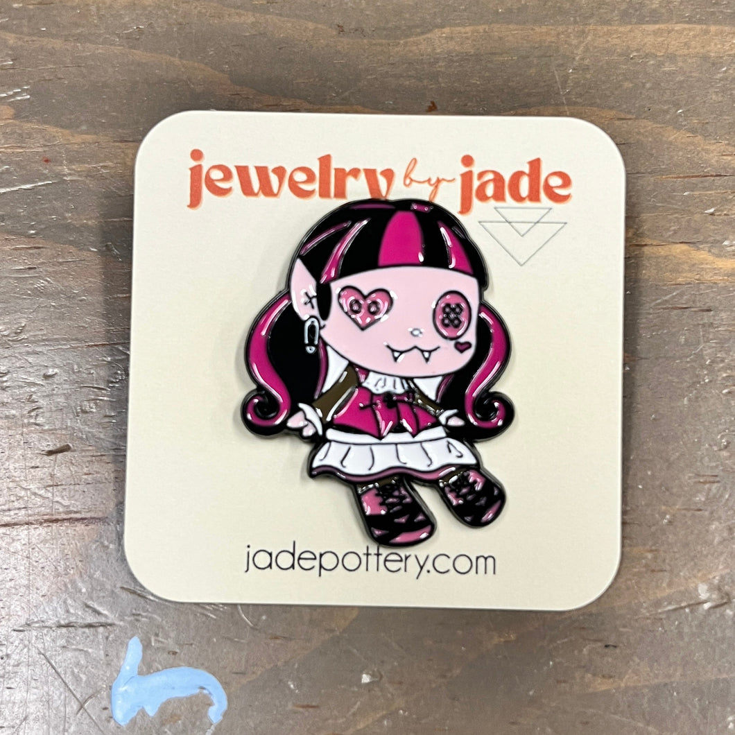 monster high draculora enamel pin  FREE SHIPPING over $45