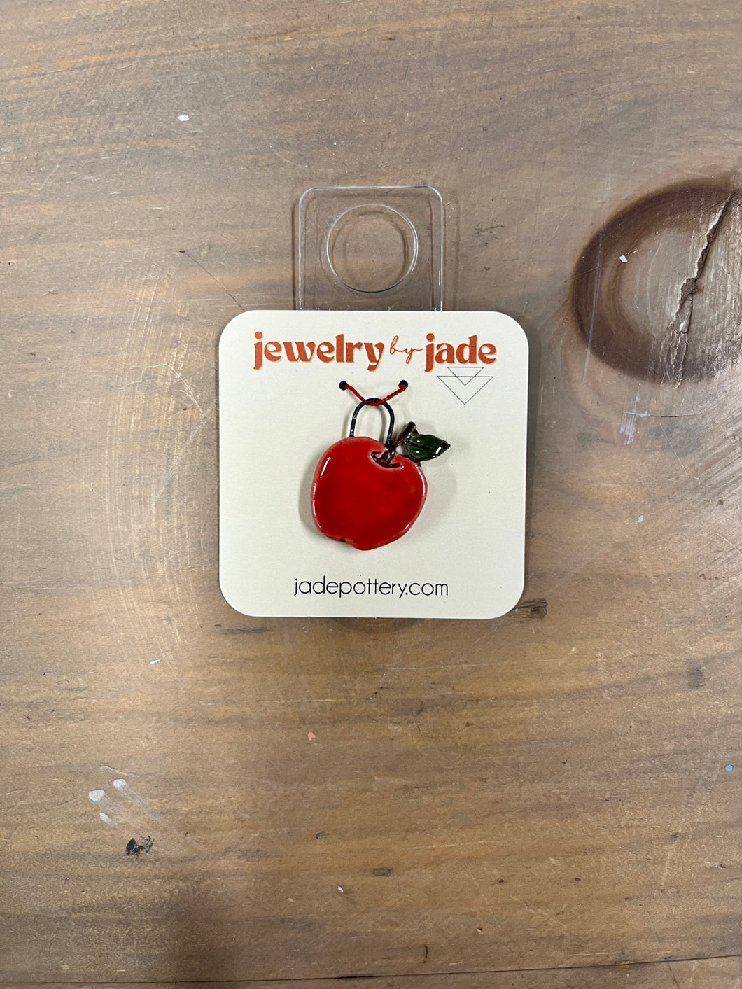 Apple Handmade Porcelain Charm