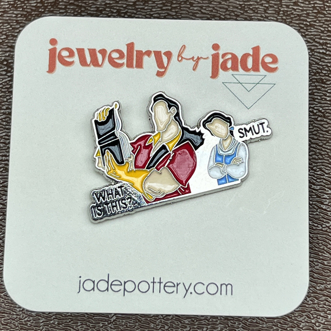 Beauty and the Beast Naughty Book enamel pin