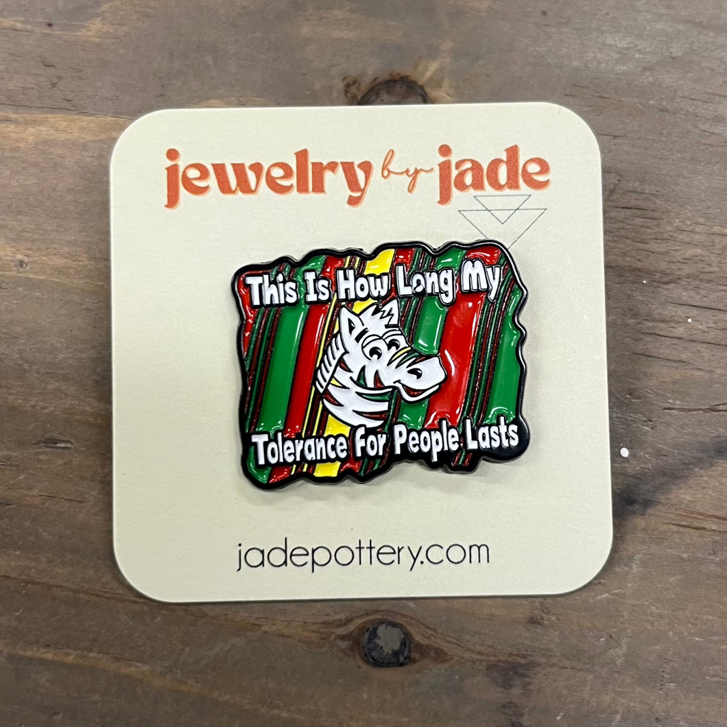 Fruit Stripe Gum Zebra Enamel Pin