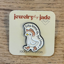 Load image into Gallery viewer, Silly Goose Enamel Pin
