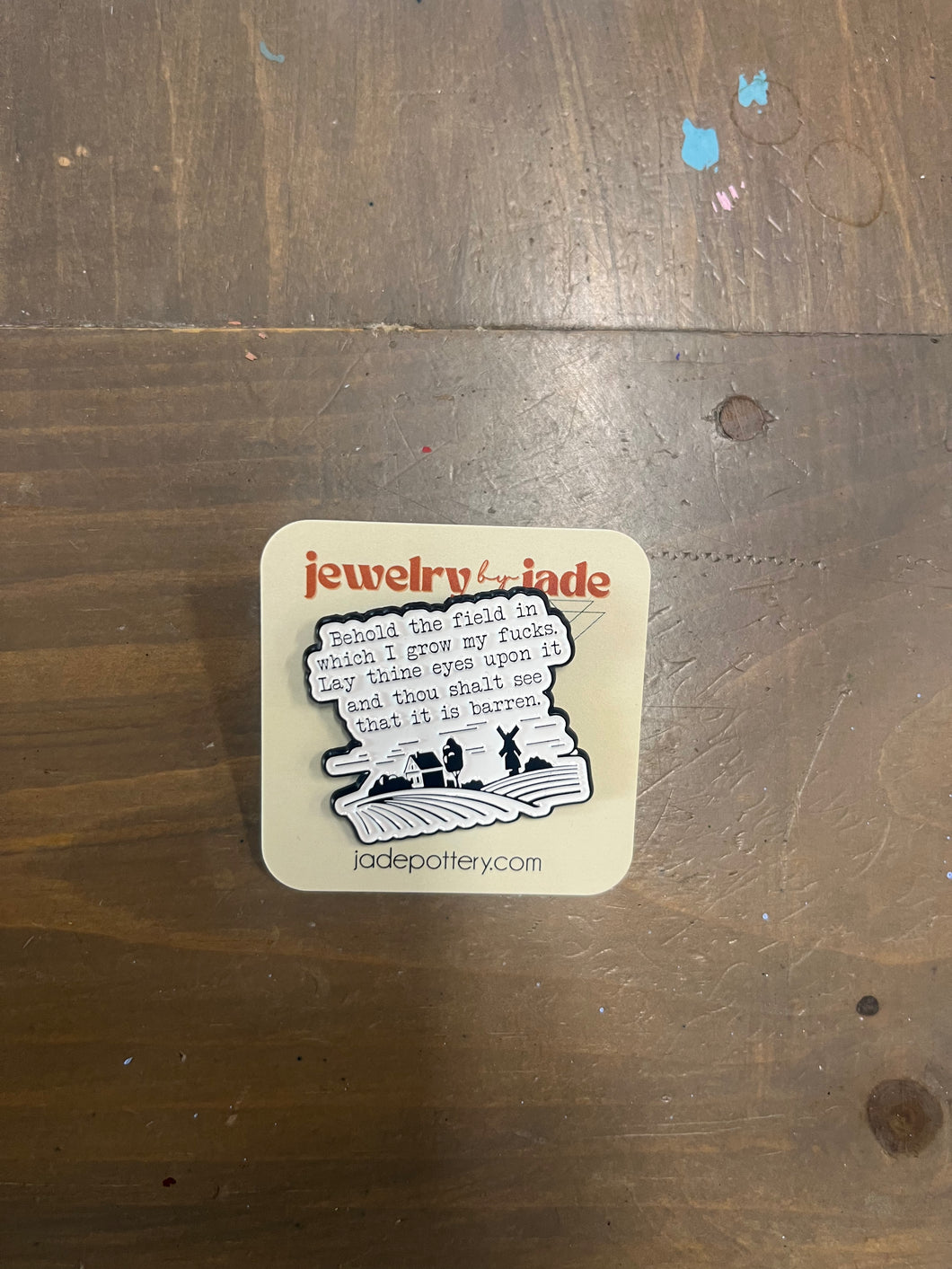 Field of Fucks Enamel Pin