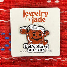 Load image into Gallery viewer, Let&#39;s start a Cult ! enamel pin brooch Kool aid man
