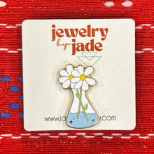 Load image into Gallery viewer, Bong flower vase funny retro style enamel pin 420 gift
