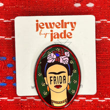 Load image into Gallery viewer, Funny artist enamel pins Frida, eraser I make mistakes, artist brush, gel pen pack, crafty bitch
