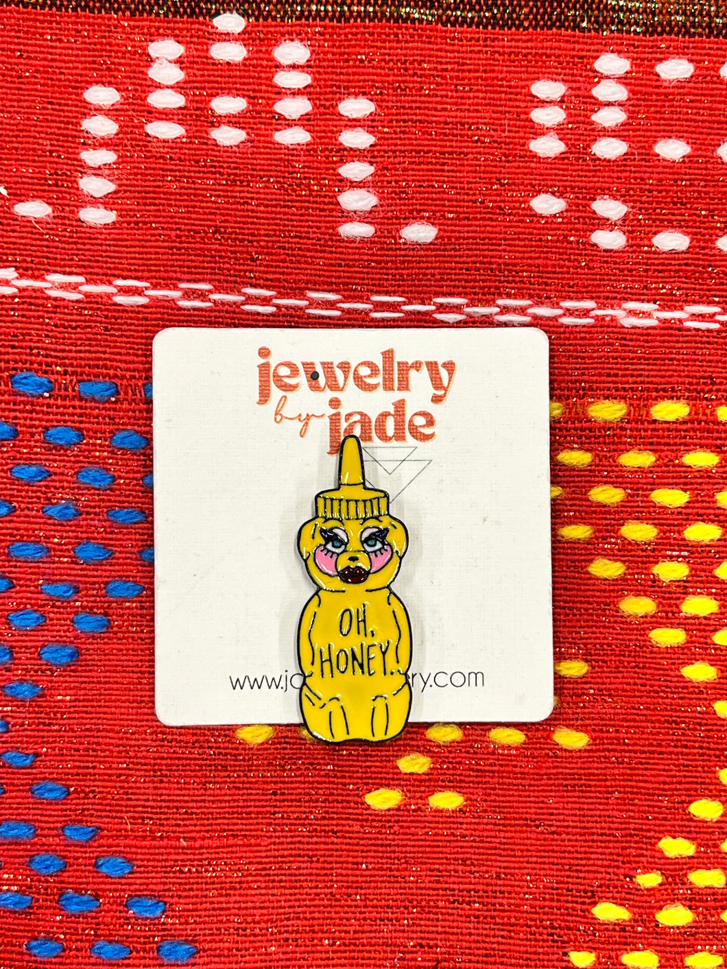 oh honey bear funny enamel pin brooch